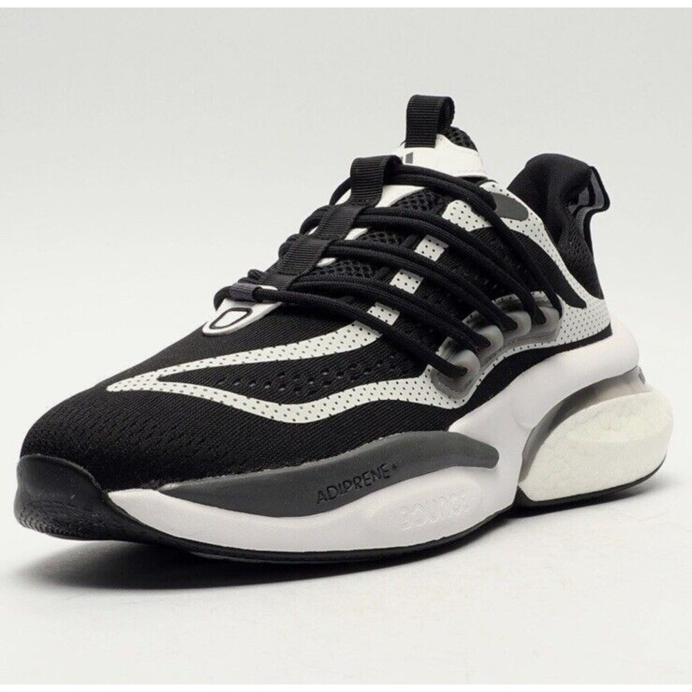 Adidas AlphaBoost V1 Men's Sneakers Running Shoe Black White Trainers‎ Sz7 $178
